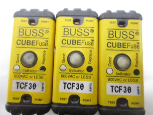 Vista 6 de Autobús, Cubo Fusible TCF30 Dual-Elemento de Tiempo de Retardo de Corriente Limitadora Fusible T58286