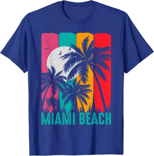 Vista 21 de Camiseta Miami Beach, Negro, S