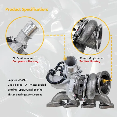 Vista 3 de Turbocompresor turbo con kit de juntas Compatible con Chevy Chevrolet Cruze 2011-2019, Sonic 2012-2020, Trax 2013-2021, Buick Encore 2013-2021