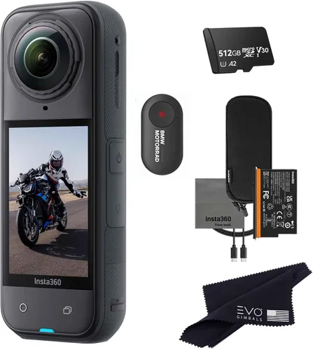 Vista 10 de Insta360 X5 - Cámara de acción impermeable 360 con sensores de 1/1.28", video HDR 360 de 8K, foto de 72 MP, lente única 4K a 60 fps, rendimiento