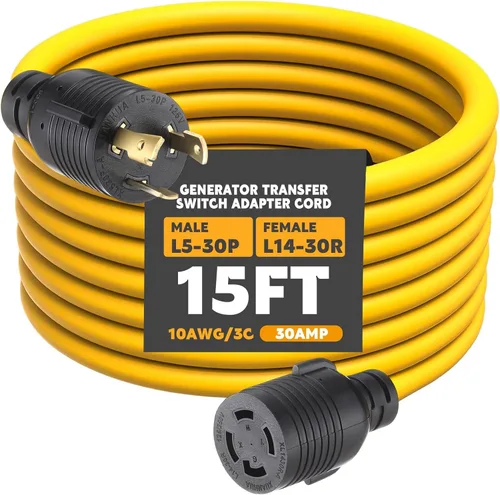 Vista 12 de Kanayu Cable adaptador de interruptor de transferencia de generador NEMA TT