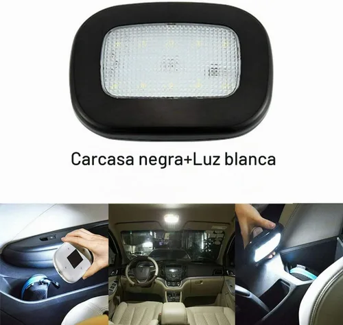 Vista 4 de MASO Lámpara de techo para interior de coche, 10 LED, 12 V, USB, recargable, luces de lectura para remolque/furgoneta/yate/barco/caravana