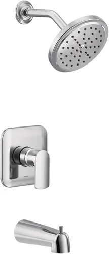 Vista 3 de Moen UT3813EPBN Align M-CORE 3-Series 1-Handle Eco-Performance - Kit de molduras para tina y ducha, requiere válvula, cromado