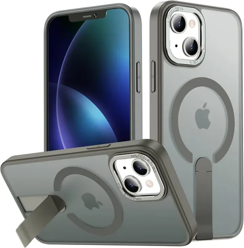 Vista 22 de Funda para iPhone 11 Compatible con Magsafe, Soporte Invisible Incorporado [Prueba de caída de grado militar] Funda protectora delgada y a prueba