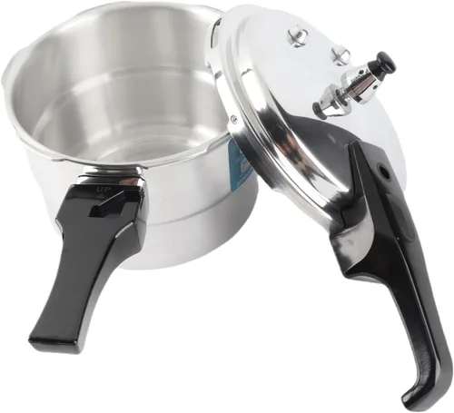 Vista 2 de Olla a presión, olla a presión a prueba de explosiones de 3 litros, gran capacidad, estufa de aluminio, olla de cocción rápida con estante de vapor