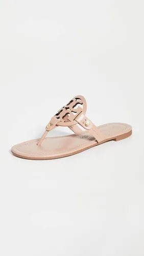 Vista 2 de Tory Burch Miller - Sandalia con estilo patentado de tanga para mujer