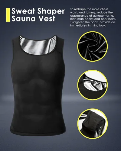 Vista 5 de CGTFY Gynecomastia Compress Tank Top, Compression Tank Top Men, Slimming Body Shaper Vest for Men