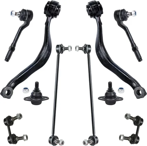 Vista 205 de Detroit Axle - Kit de suspensión delantera de 10 piezas para Chevrolet Trailblazer GMC Envoy 2004-2007 2005 2006 Soportes de brazo de control