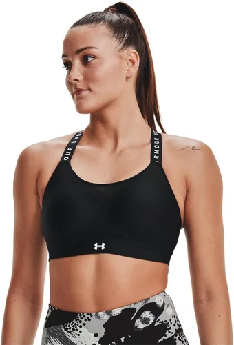 Vista 3 de Under Armour womens Limitless High Sports Bra Negro (001)/Blanco