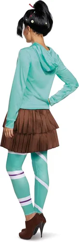 Vista 2 de Disguise Disfraz de Vanelope Deluxe para mujer, Azul Patchwork
