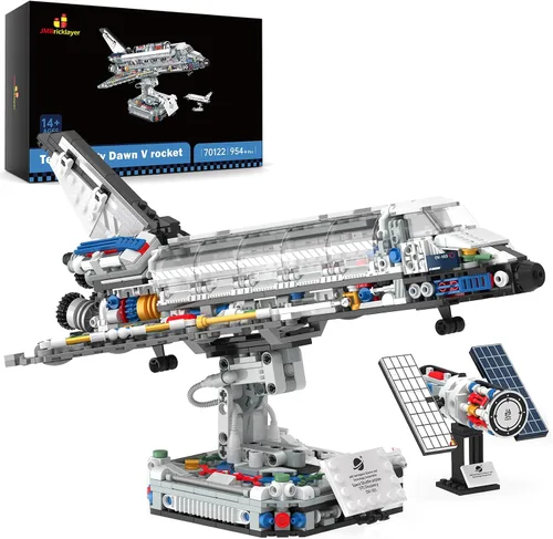 Vista 8 de JMBricklayer Space Telescope Building Set with Cool Lights for Adults 70009 Azul