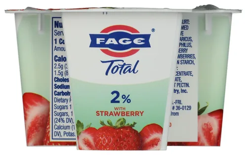 Vista 2 de Fage Total - Yogur griego, 2%, fresa, 5.3 onzas