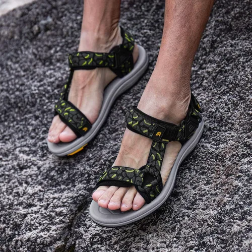Vista 7 de CAMELSPORTS Sandalias atléticas para hombre con correa para el aire libre, sandalias de playa de verano, impermeables, zapatos de agua