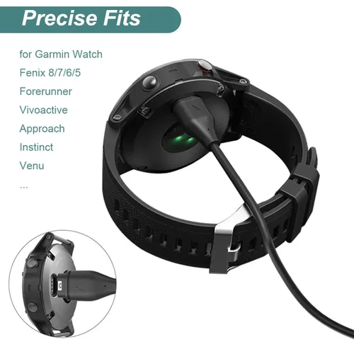 Vista 8 de Cable de carga Kissmart para reloj Garmin