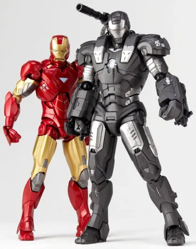 Vista 9 de Kaiyodo Iron Man Revoltech SciFi Figura de acción Super Poseable #031 War Machine