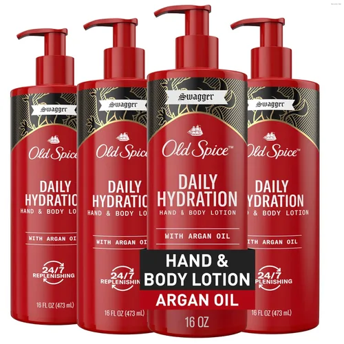 Vista 10 de Old Spice Loción de manos y cuerpo para hombres, hidratación diaria, hidratación 24/7, 24/7 que repone la humedad rica para la piel seca, fórmula