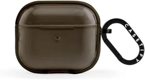 Vista 100 de CASETiFY Impact Airpods Pro (1ª/2ª) - Funda con anillo, color negro