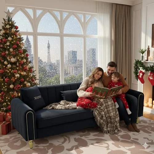 Vista 13 de Sofá de terciopelo de 87.5 pulgadas, sofá de 3 plazas, cómodo y moderno, con 3 almohadas suaves, sofá tapizado para sala de estar, dormitorio