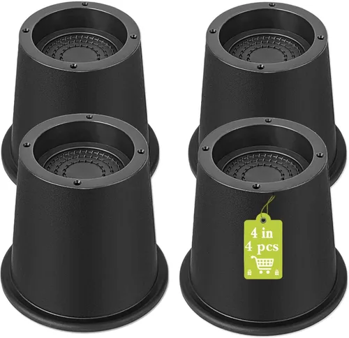 Vista 10 de Paquete de 12 elevadores de muebles de 1 pulgada, elevadores de cama ajustables resistentes para mesa, escritorio, sofá, silla, gabinete, marco