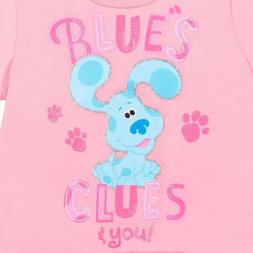 Vista 3 de Nickelodeon Blue es Pistes - Conjunto de camiseta y pantalones cortos de rizo francés