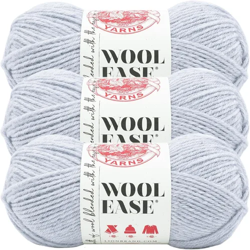 Vista 20 de Lion Brand Yarn, Wool-Ease - Ovillo de punto y ganchillo color rosa, 1