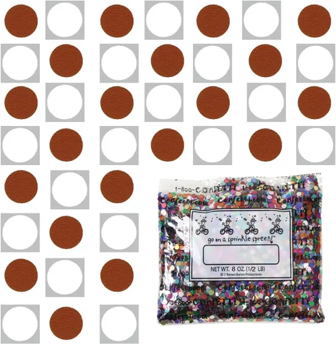 Vista 89 de Confetti Circle 1/4" Negro, Azul Marino Combo - 2 bolsas de media onza (1 oz) (8550/9971)