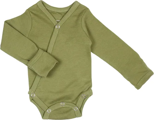 Vista 16 de L'ovedbaby Kimono unisex de algodón orgánico para bebé, de manga larga, con Negro