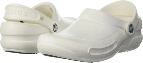 Vista 11 de Crocs Zuecos unisex Bistro (9 B (M) de EE. UU. para mujer/7 D (M) de hombre de EE. UU., blanco)