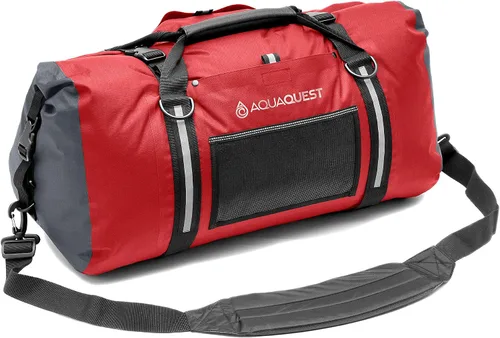 Vista 8 de AquaQuest Bolsa de lona blanca – 100% impermeable, resistente, versátil y cómoda – Bolsa protectora duradera para viajes, deportes, motocicleta
