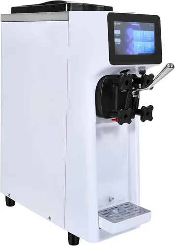 Vista 10 de VEVOR Máquina Comercial para Hacer Helados, Rendimiento de 12 L/H, 1713W Máquina para Helados Duros de Un Solo Sabor de Encimera, Cilindro de Acero