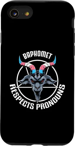 Vista 13 de Funda gótica para iPhone 14 Baphomet Devil