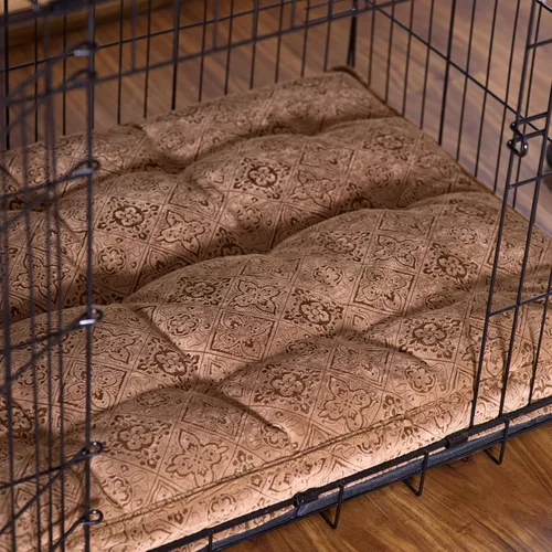 Vista 3 de Bowsers - Colchón de lujo para perro, extragrande, diseño de huesos de chocolate