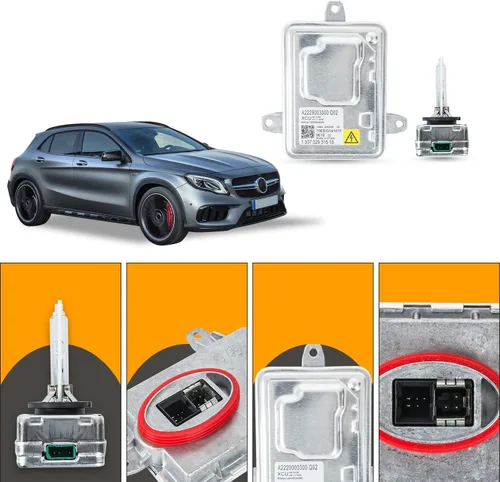 Vista 2 de RANSOTO 130732931515 Módulo de unidad de control de balasto de faros de xenón con bombilla D3S compatible con Dodge Dart Cadillac CTS XTS Chevy
