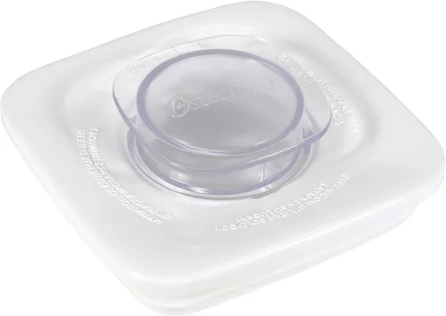 Vista 2 de Oster 4903 Tapa de tarro blanca y tapa central para licuadoras Oster y Osterizer