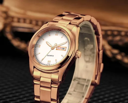 Vista 7 de carlien Relojes de lujo para mujer, calendario impermeable luminoso, reloj de pulsera de cuarzo para mujer