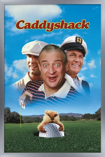 Vista 11 de Trends International Caddyshack - Póster de pared de arte clave, 14.725 x 22.375 pulgadas, versión enmarcada de madera de granero Versión enmarcada