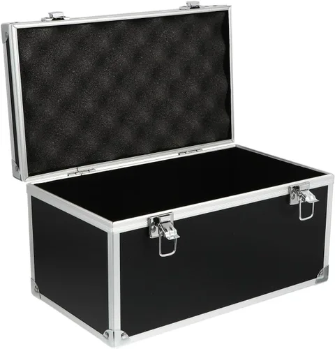 Vista 8 de DOITOOL Estuche de herramientas de aluminio de 11.4 x 6.3 x 5.9 pulgadas, estuche rígido portátil con caja de herramientas de espuma, caja