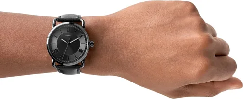 Vista 6 de Fossil Copeland - Reloj de cuarzo de acero inoxidable con correa de piel para hombre.