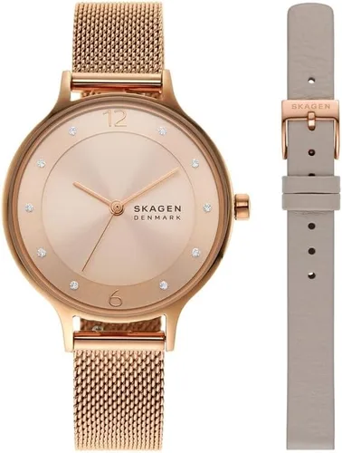 Vista 18 de Skagen Anita Lille Minimalist Stainless Steel Watch for Women