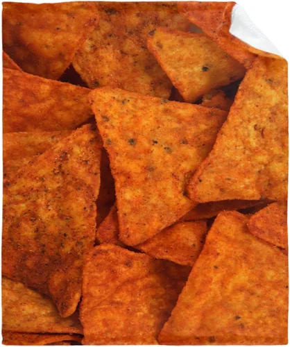 Vista 36 de Manta de chips Nachos para otoño, invierno, primavera, todas las estaciones, cálida y mullida de 40 x 30 pulgadas, para mascotas, microfelpa Chips