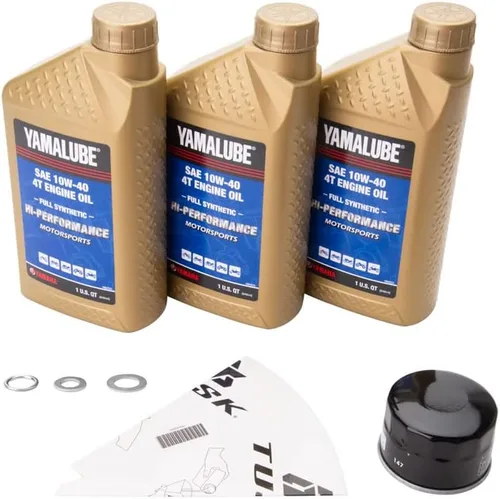 Vista 2 de TUSK Kit de cambio de aceite de 4 tiempos compatible con Yamaha Raptor 660 2001-2005