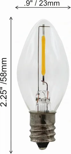 Vista 2 de Creative Hobbies® Cable de lámpara de repuesto de una sola luz para casa de pueblo de Navidad, incluye bombilla LED, 1 paquete