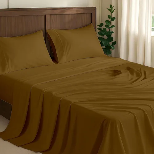 Vista 25 de NON Sticky cotton Juego de sábanas cortas de algodón egipcio de alta calidad para caravana, 4 piezas, bolsillo profundo de 12 pulgadas, suave, fácil