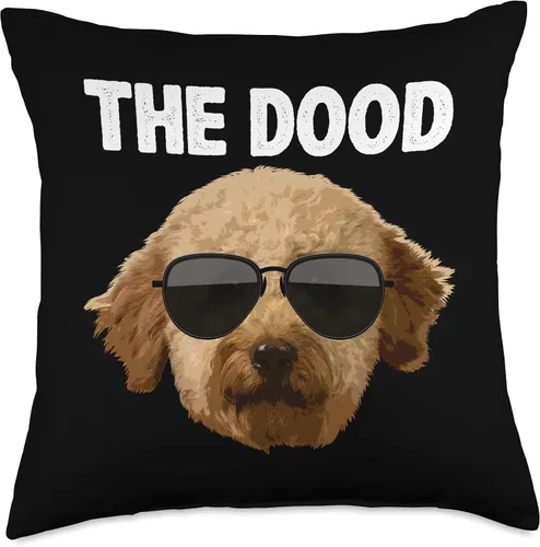 Vista 5 de Labradoodle Gift Golden Doodle Accessories & Stuff Cool Design - Almohada Goldendoodle para hombres y mujeres, 16 x 16 pulgadas, multicolor