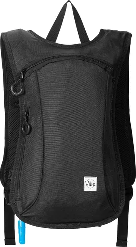 Vista 5 de Vibe Festival Gear Mochila de hidratación con bolsa de agua de 2 L para mujeres, hombres, adolescentes y niños, Hydropack Hydro Sports, al aire