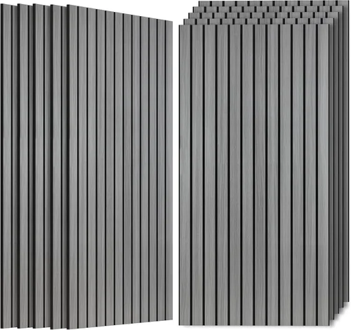 Vista 42 de Paquete de 4 paneles acústicos absorbentes de sonido, 47.2"x23.6" (47.2 x 23.6 pulgadas) paneles de amortiguación de sonido, paneles decorativos