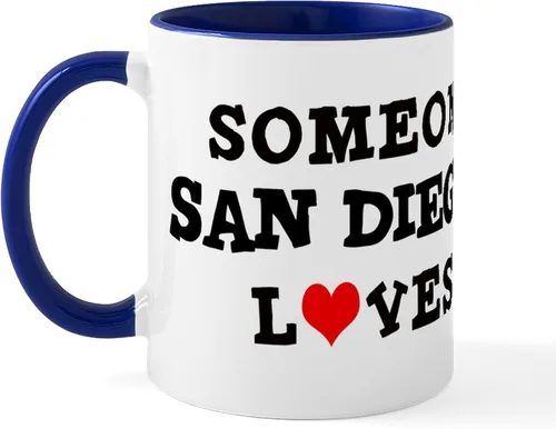 Vista 23 de CafePress I Love San Diego - Taza de café de cerámica (11.0 fl oz)