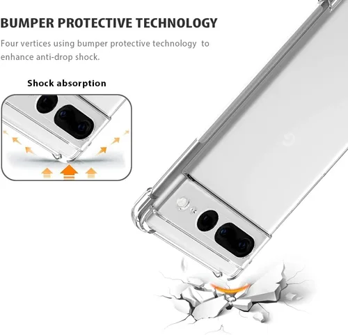 Vista 5 de Para Google Pixel 7 Clear Lanyard Case Ajustable Hombro Cuello Crossbody Correa Cubierta Del Teléfono Mujeres Niñas Suave Delgado Bumper A Prueba De