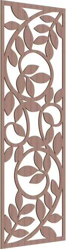 Vista 19 de 9 3/8"W x 24 3/8"H x 1/4"T Utica Decorativo Fretwork Madera Paneles de Pared, Abedul