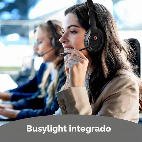 Vista 6 de EKSA Auriculares Bluetooth con micrófono y dongle USB, 30 horas de tiempo de conversación y rango de 33 pies, micrófono con cancelación de ruido
